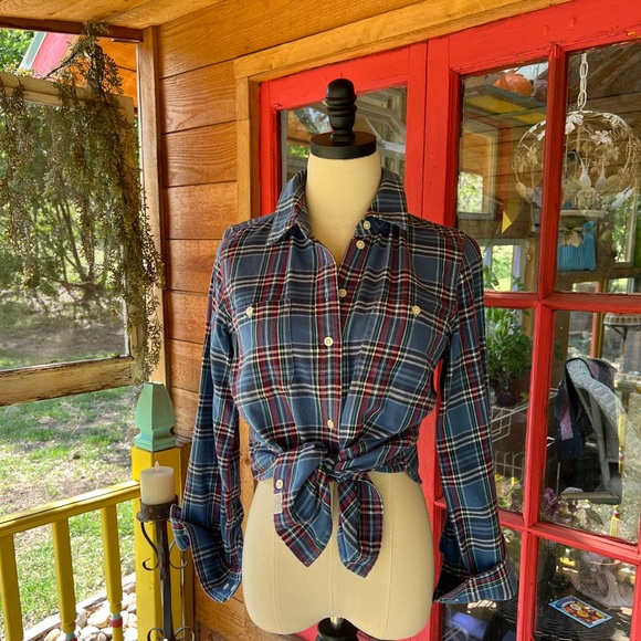 Lauren Jeans Co. Plaid Flannel Shirt - Picture 2 of 10